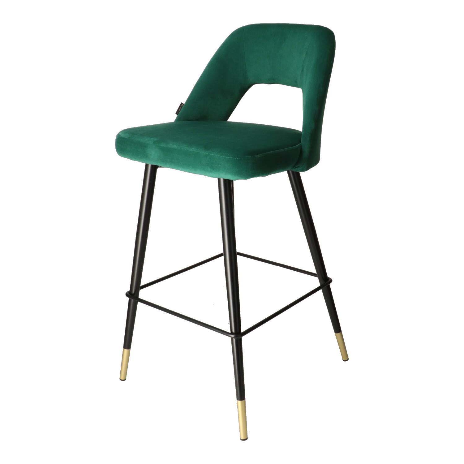 DL FANNY Zöld design Kárpitos beltéri bárszék